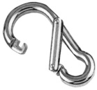 Karabinerhaken AISI 316, asym. Öffnung 100 mm