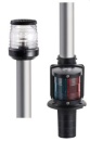 Deckeinbauchaft schwarz 100cm 360° Lampe rot/grün