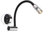 Schwenkbarer LED-Strahler Bettkopf/Kartenlesen Silikon,