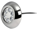Unterwasserscheinwerfer 6x3W LEDs weiß m.Schrauben