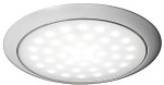 Extra flache LED-Leuchte weiße Blende 12/24 V 3 W