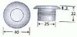 LED-Orientierungslicht, rund blau