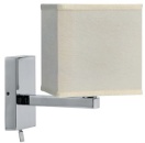 Lampe aus verchromtem Messing, schwenkbar