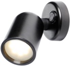 Schwenkbare LED-Leuchte aus ABS, schwarz