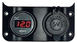 Voltmeter 3/30 V + doppelte USB-Buchse