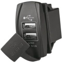 Steckdose m. 2 USB-A