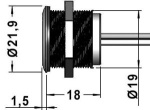 Dimmerbarer Touch-Schater f. LED-Leuchten Ø 19 mm