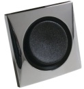 Lichtschalter einzel 10 A verchromt/schwarz