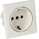 Schuko-Steckdose AC 220V weiß