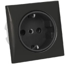 Schuko-Steckdose AC 220V schwarze