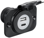 USB-Standardbuchse + Mikroschalter