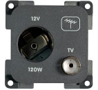 Antenne-Stecker, dunkelgrau