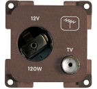 Antenne-Stecker, braun