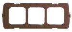 Montagehalter dreifach braun
