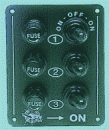 Elektrische Schaltafel 3 Schalter