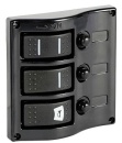 Schalttafel 3-Taster Graphite, poliert