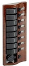 Schalttafel 9-Taster Mahagoni