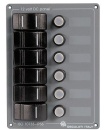 Vertikale Schaltpanel aus Aluminium 6-Schalter