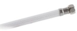 New Edge VA-Stahl-Dusche Nylon-Schlauch, weiß 4 m