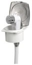 New Edge VA-Stahl-Deckdusche PVC-Schlauch 2,5 m