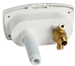 New Edge Duschbox, weiß PVC-Schlauch 4 m Duscheanschlus