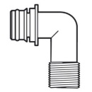 Europump 90°-Schnellschnappanschluss Gewinde 1/2"
