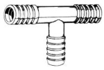 T-Aschluss aus Nylon 16 mm