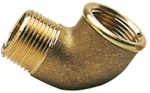 90° Winkelanschluss aus Messing Außen/Innen 2"1/2