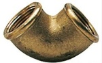 90° Winkelanschluss aus Messing Innen/Innen 1/4"