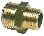 Doppelnippel Messing 1/4" x 3/8"