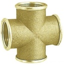 Kreuzanschluss Messing Innen 3/8"
