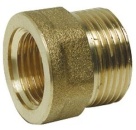 Rohrmuffe Messing Außen/Innen 3/8" x 1/2"