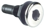 Borddurchlass aus Nylon, schwarz 1/2"