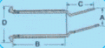 Borddurchlass 15° Va-Stahl Blende 50 mm 2"1/4