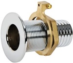 Borddurchlass bündig Messing verchromt 3/8"x 15 mm