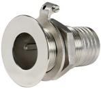 Borddurchlass AISI 316 ohne Ausladung 1/2" x 19 mm