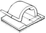 Selbstklebender Kabelbinder Nylon 5 x 5 mm