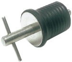 Lenzstopfen m. Neoprengummi 22 mm