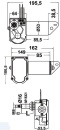 Motor f. Wischarme u. Wischblätter 24 V 20 W