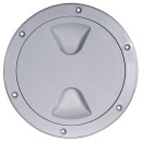 Inspektionsdeckel 6" grau RAL 7042