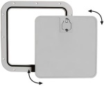 Abnehmbare Inspektionsluke, grau 375 x 375 mm