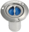 WATER Einfüllstutzen gerade VA-Stahl poliert 80 mm