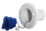 Nylon/Fiberglas-Stutzen WATER hellblau 38 mm