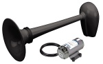 Horn 24 V RINA-Zulassung, schwarz f. Fischer bis 20 m