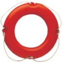 Rettungsring aus Eltex, orange