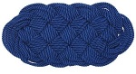 Nylon-Fußmatte, blau 72 x 37 cm