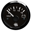Voltmeter 8/16 V schwarz/schwarz