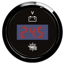 Digitales Voltmeter 8/32 V, schwarz/schwarz