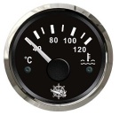 Wassertemperaturanzeige 40/120° schwarz/poliert