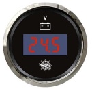 Digitales Voltmeter, 8/32 V schwarz/poliert